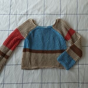 Poof New York Open Knit Sweater